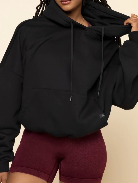 POPFLEX Tops - POPFLEX Pullover Cloud Hoodie - S/M Black
